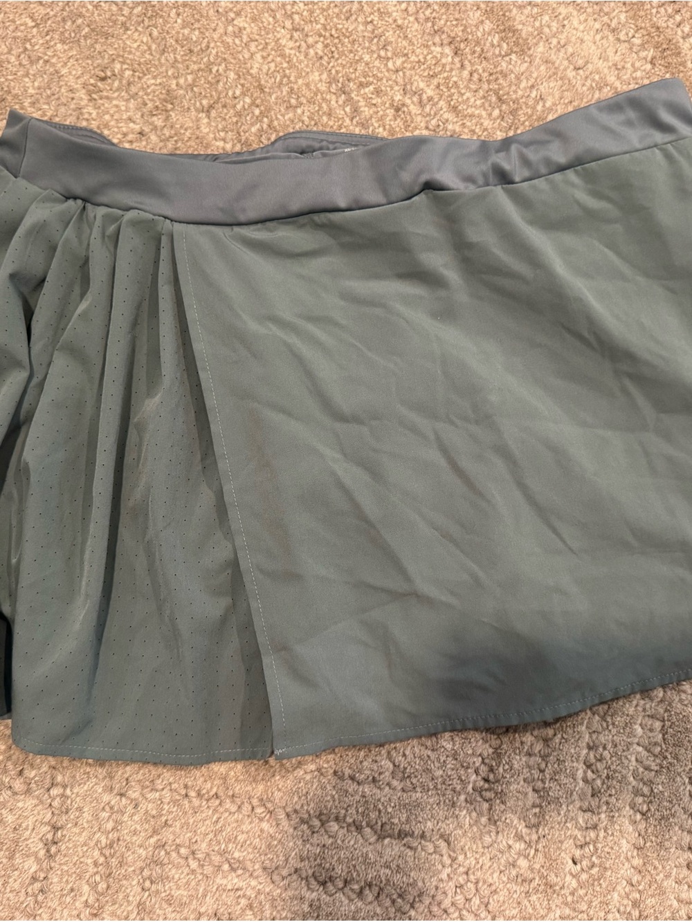 Avia Green Circle Skort with Perforated Overlay